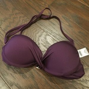 Perfect purple push up swim top